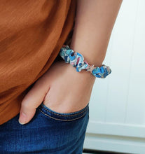 Load image into Gallery viewer, Skinny Liberty Scrunchie Bracelet - "Beelieve in Yourself" keepsake gift