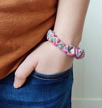 Load image into Gallery viewer, Skinny Liberty Scrunchie Bracelet - Bridesmaid/Flowergirl Thank You Keepsake Gift