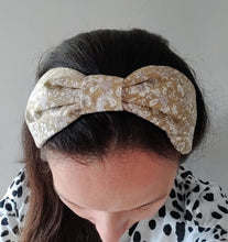Load image into Gallery viewer, Wide Fabric Headband - Vintage Green Floral