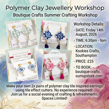 Load image into Gallery viewer, Summer Polymer Clay Jewellery Workshop

