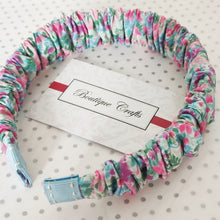 Load image into Gallery viewer, Scrunchie Floral Headband
