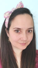 Load image into Gallery viewer, Knotted tie wrap headband - Pink Floral
