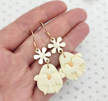 Load image into Gallery viewer, Handmade Chick Drop Earrings
