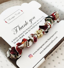 Load image into Gallery viewer, Skinny Liberty Scrunchie Bracelet - Bridesmaid/Flowergirl Thank You Keepsake Gift

