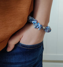 Load image into Gallery viewer, Valentine's / Galentine's Skinny Liberty Scrunchie Bracelet -  keepsake gift
