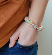 Load image into Gallery viewer, Skinny Liberty Scrunchie Bracelet - Birthday Wishes Keepsake Gift

