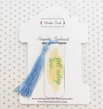 Load image into Gallery viewer, Magnetic Bookmark - Floral Bookmark with Tassel
