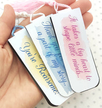Load image into Gallery viewer, Magnetic Bookmark - Thank you teacher Bookmark with Tassel

