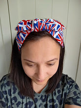 Load image into Gallery viewer, Union Jack Headband - King's Coronation Hair Bow
