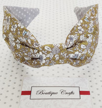 Load image into Gallery viewer, Wide Fabric Headband - Vintage Green Floral
